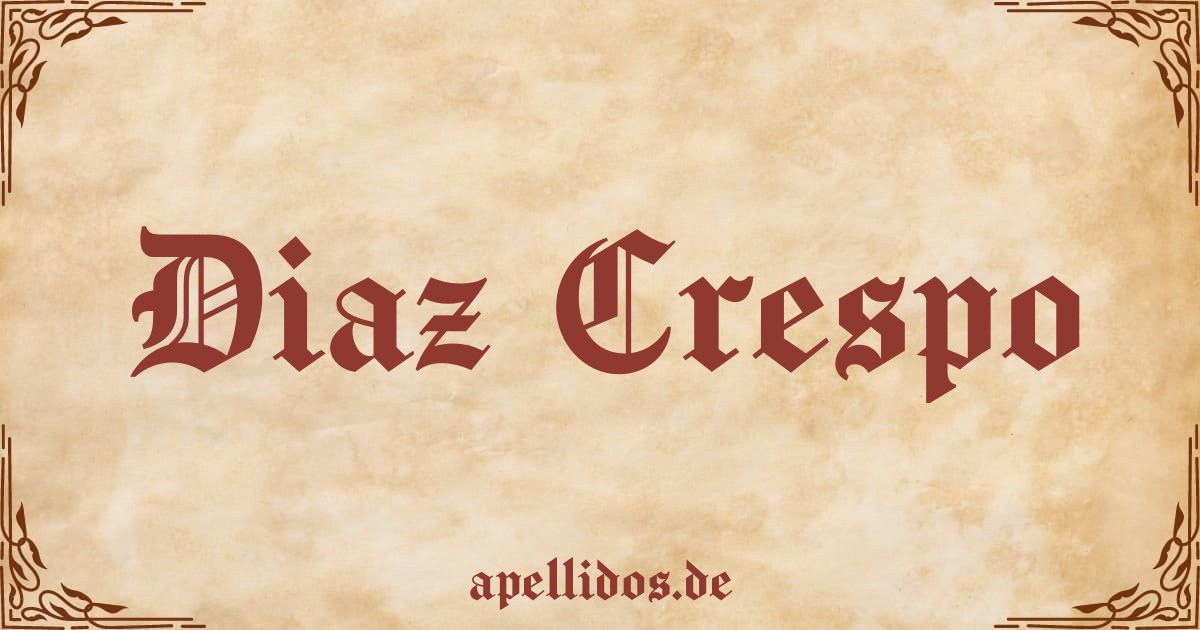 Apellido Diaz crespo